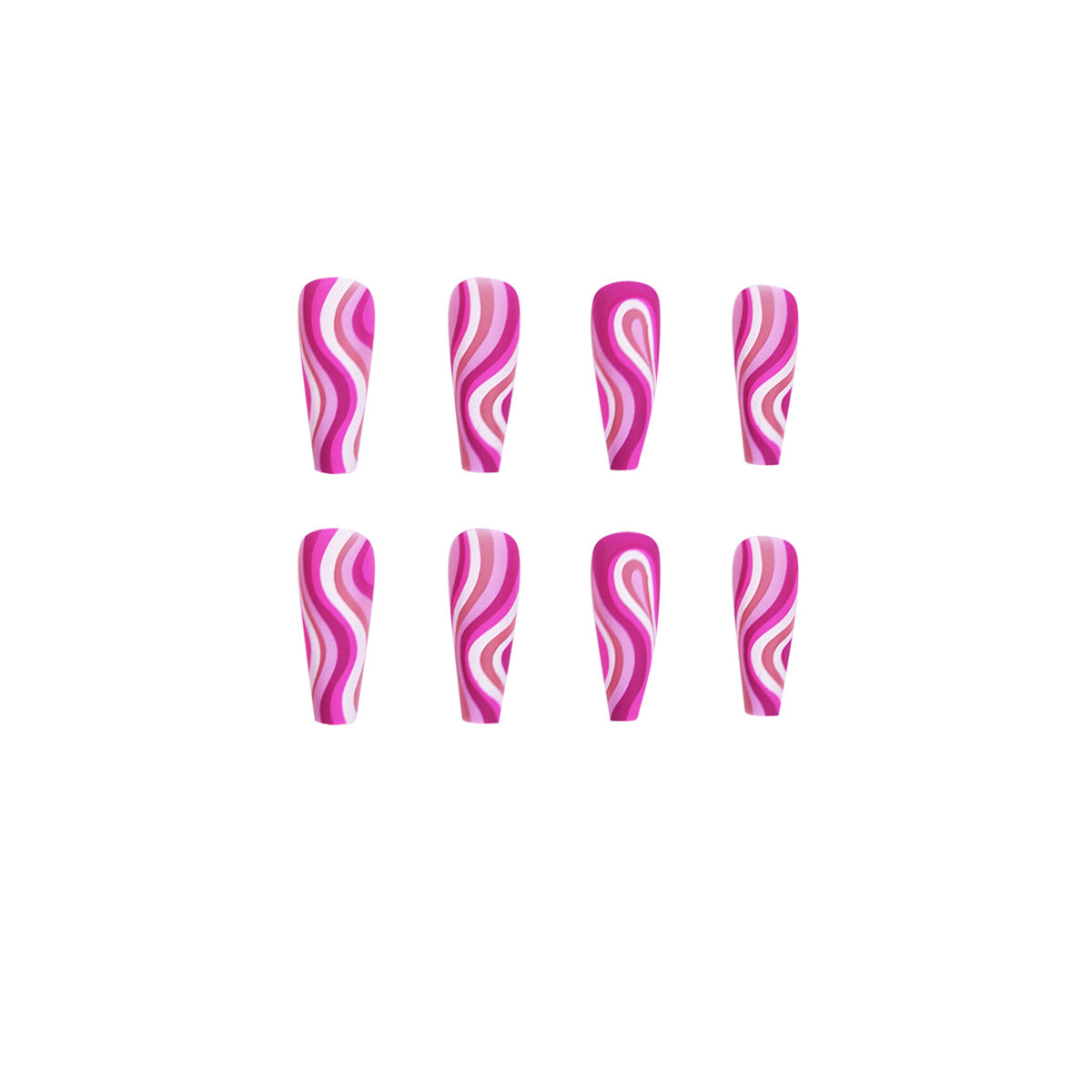 Press-on nails worn