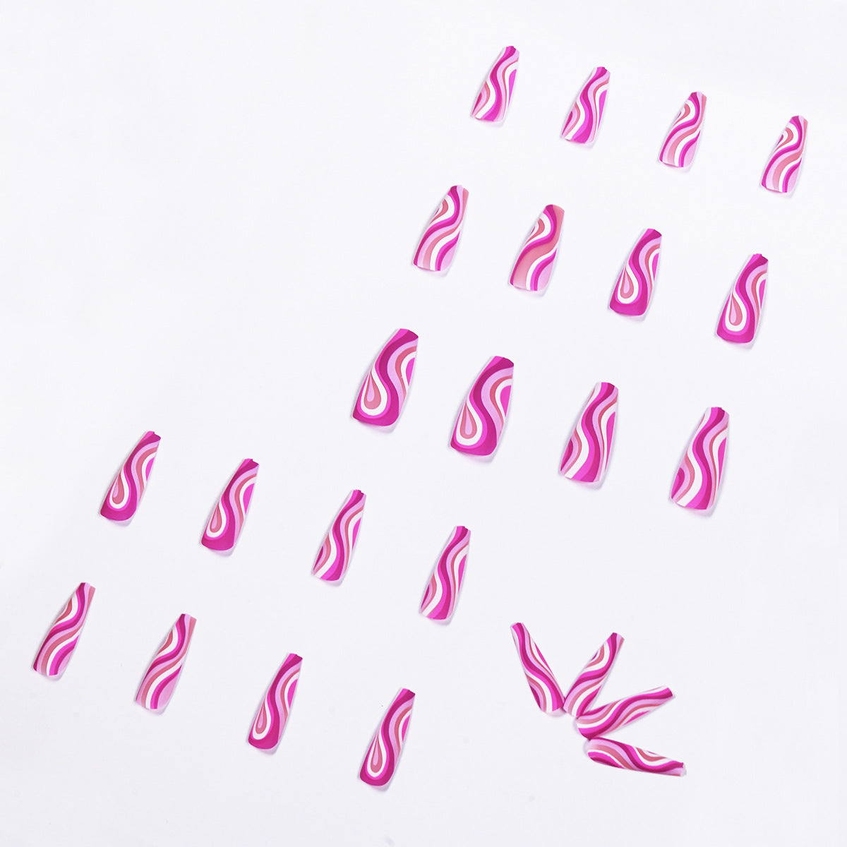 Press-on nails with glue
