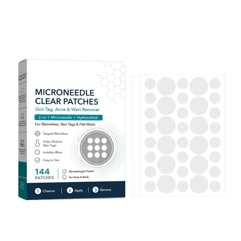 Clear pimple patches detail