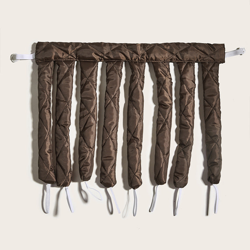 Heatless curling rod worn