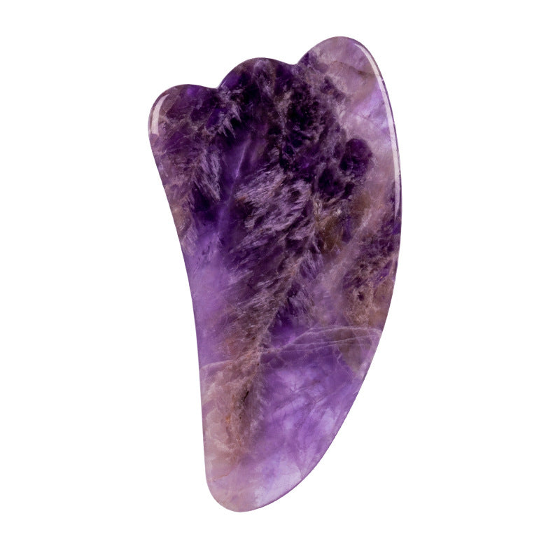 Amethyst gua sha detail