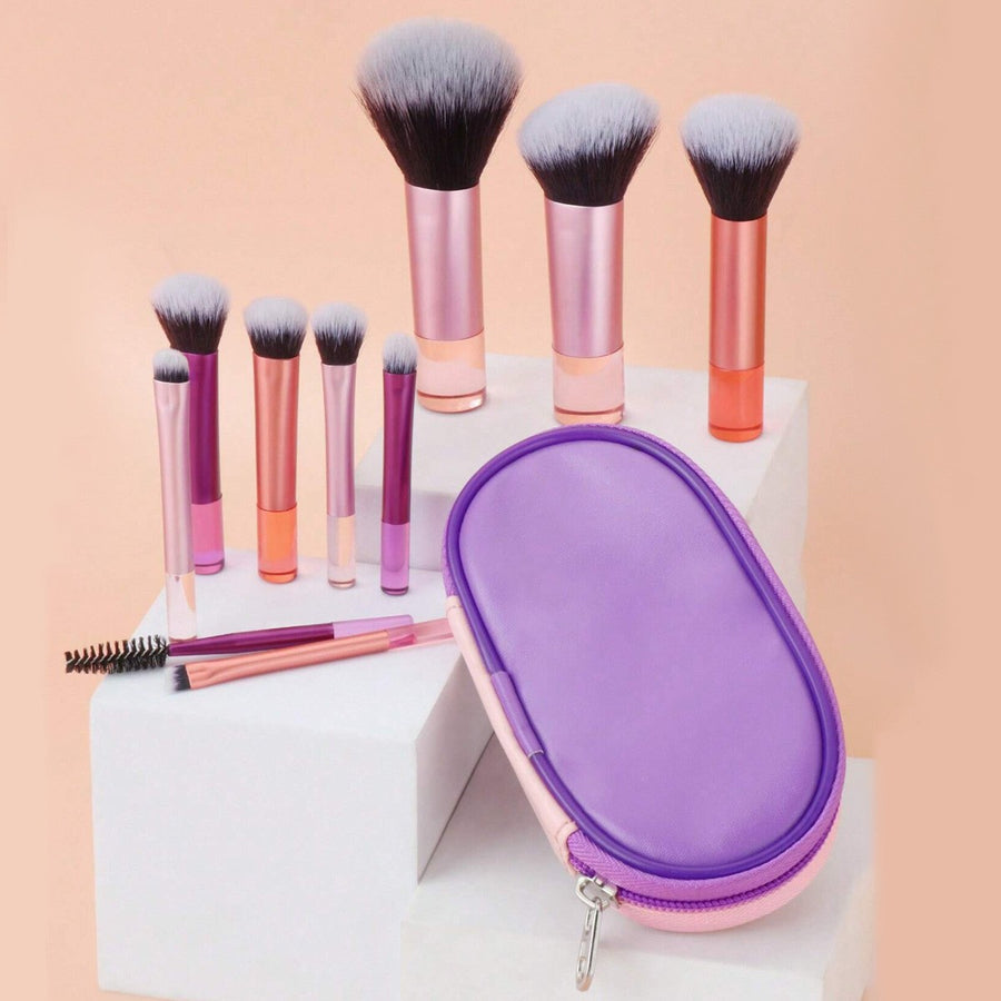 12-piece makeup brush set with bag