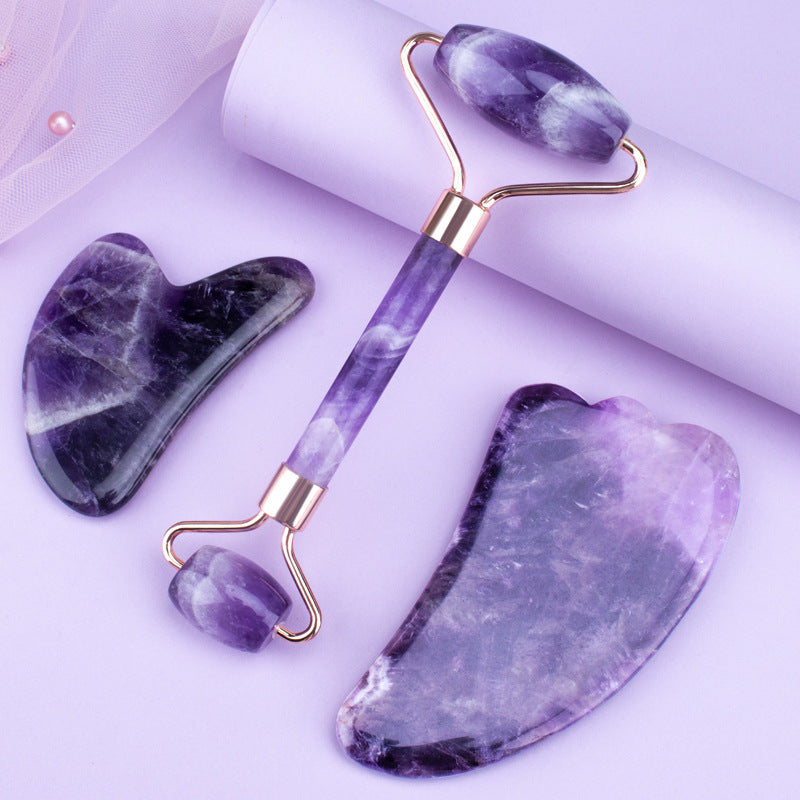 Amethyst facial tools set
