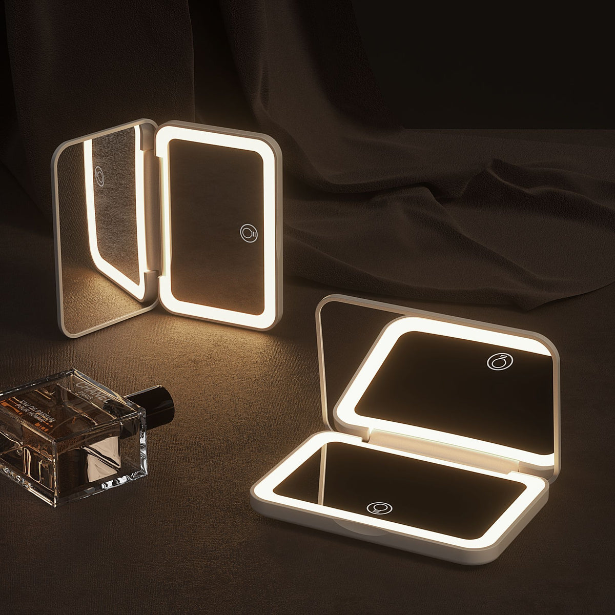 LED makeup mirror magnification