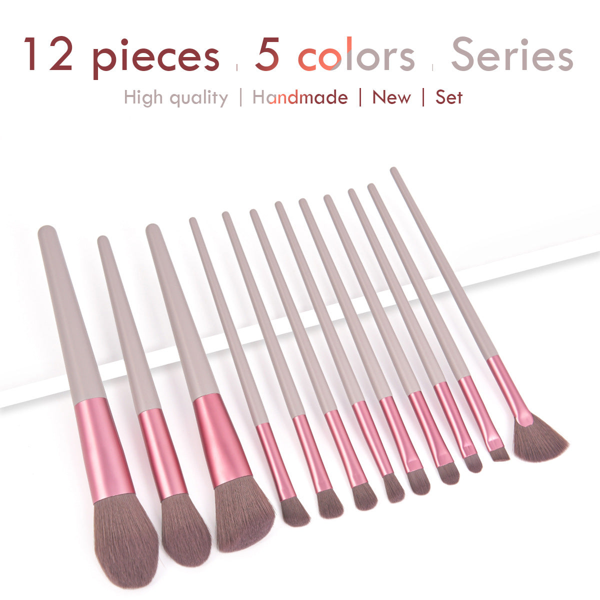 Face and eye makeup brushes