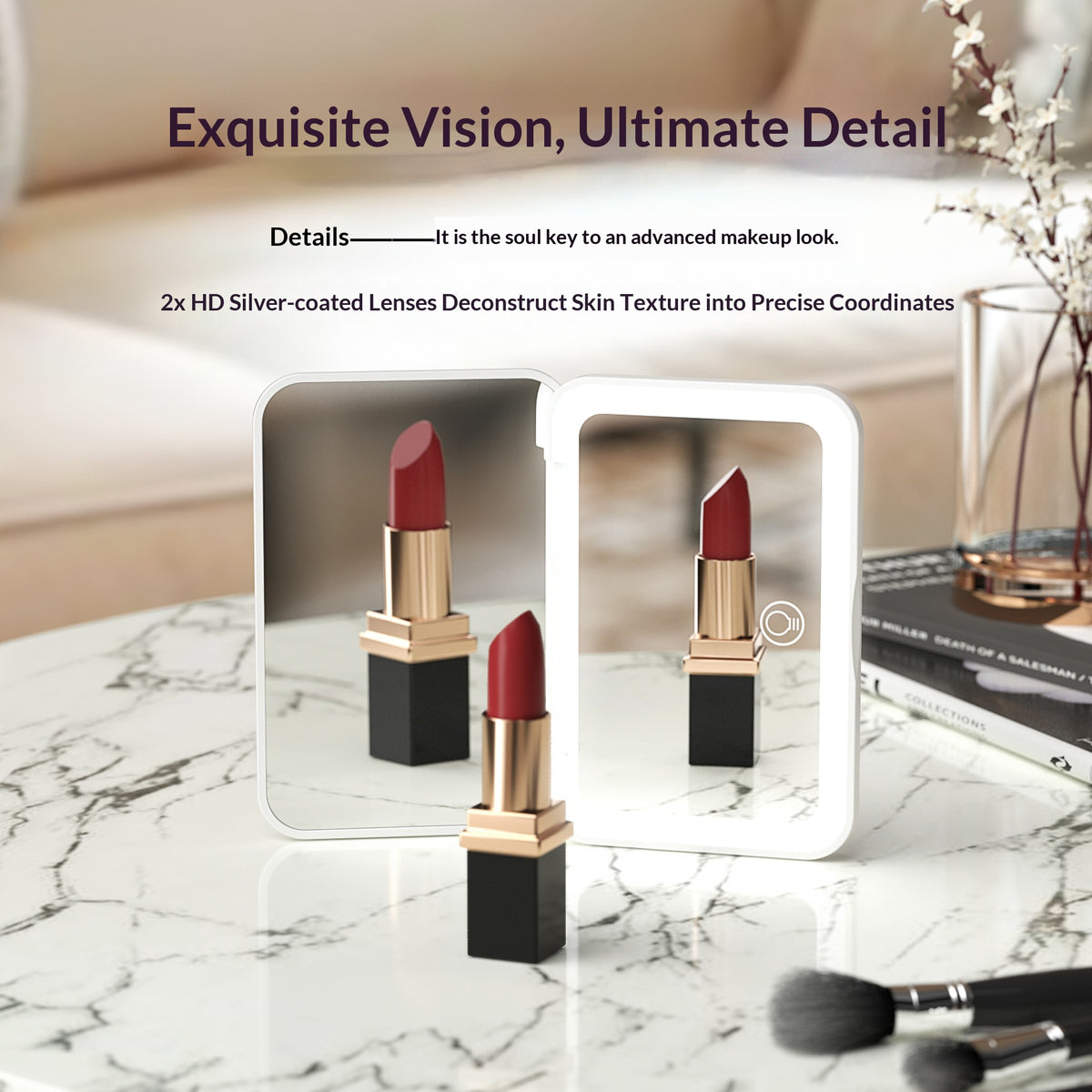 LED makeup mirror light tones