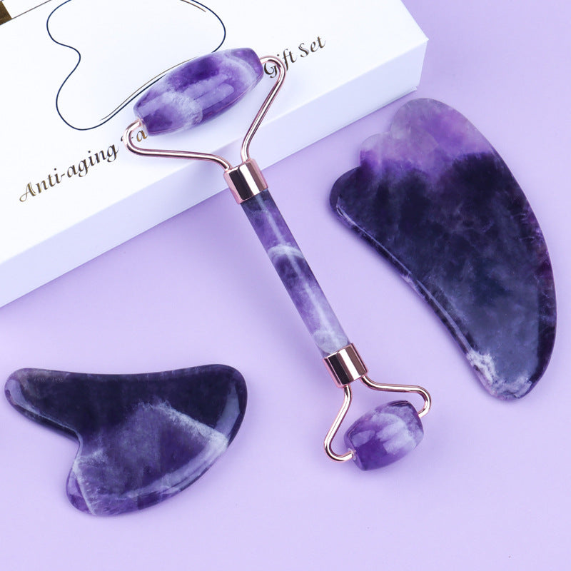 Amethyst facial roller